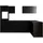 Respekta Winkelküche L-Form 280 cm Grau Schwarz