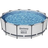 Bestway 5619N Steel Pro MAX Frame Pool Set mit Filterpumpe + Verdeck 366 x 100cm