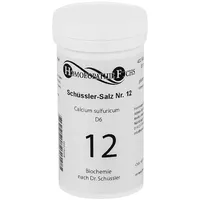 HOMOEOPATHIEFUCHS Schüssler-Salz Nummer 12 Calcium sulfuricum D6 Biochemie 400 St Tabletten