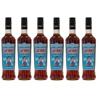 6x Lucano Amaro Zero Alkoholfrei Erfrischungsgetränk Basis Bitterkräutern 70cl