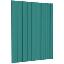 vidaXL Dachpaneel 36 pcs Grün 60 x 45 cm Verzinkter Stahl
