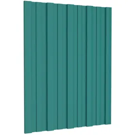 vidaXL Dachpaneel 36 pcs Grün 60 x 45 cm Verzinkter Stahl