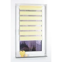 LIEDECO Doppelrollo Klemmfix DUO-Rollo YOUNG COLOURS 120 x 160 cm gelb