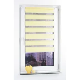 LIEDECO Doppelrollo Klemmfix DUO-Rollo YOUNG COLOURS 120 x 160 cm gelb
