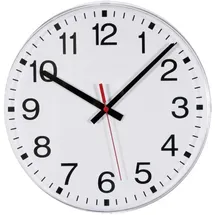 EUROTIME Funk Wanduhr 30,0 cm 55000 weiß