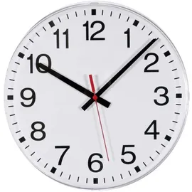 EUROTIME Funk Wanduhr 30,0 cm 55000 weiß