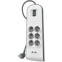 Belkin Steckdosenleiste 6-fach 2 m Weiß