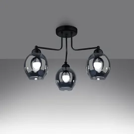 Sollux Kronleuchter FILLAN 3 schwarz