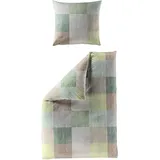 Traumschlaf Salem Kariert Oliv 155 x 220 cm + 80 x 80 cm