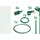 GAH Alberts Maschendrahtzaun Set 1,75 x 15 m grün