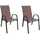 Mojawo Gartenstuhl 53 x 73 x 92 cm braun 2 St.