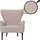 Mendler Lounge-Sessel HWC-K37 Cord 75 x 80 x 78 cm Beige mit Kissen