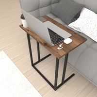 [en.casa] Beistelltisch Laptoptisch Computertisch Betttisch Notebooktisch Holz