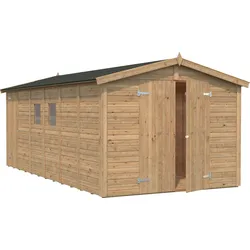 Gerätehaus PALMAKO "Dan", braun (hellbraun), Holz, Gerätehäuser, hellbraun