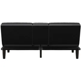 dorel home Schlafcouch Kunstleder 2-Sitzer Grau