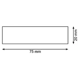 Eichner Magnetschilder 75 x 20 mm Weiß