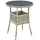 Juskys Yoro Polyrattan Gartentisch rund Ø 60 cm Grau