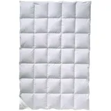 Billerbeck Daunendecke Polarstern, Weiß, Textil, Füllung: Federn, Daunen, 135x200 cm, für Hausstauballergiker geeignet, weich und anschmiegsam, Schlaftextilien, Bettdecken, Daunendecken