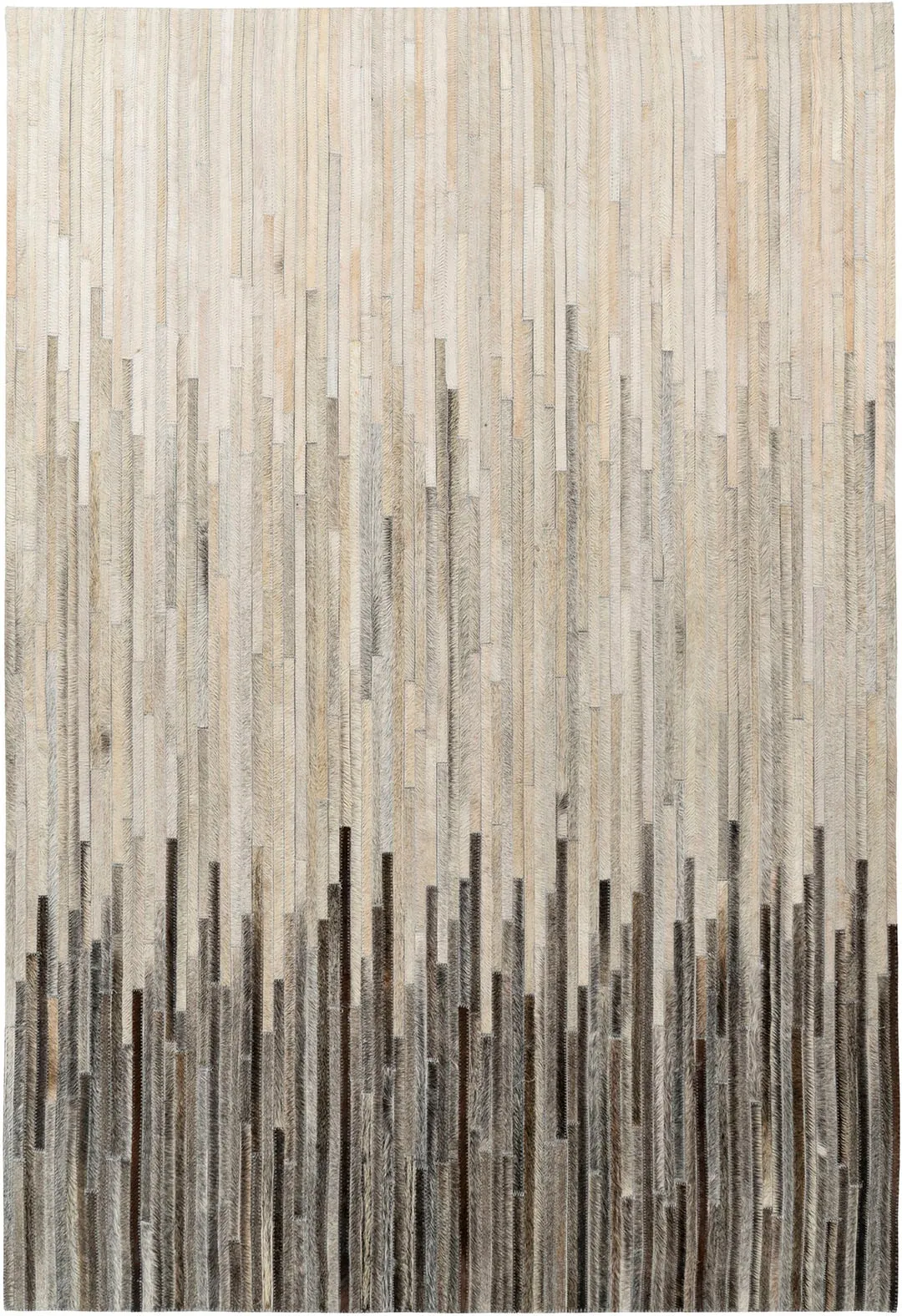 Teppich PADIRO "Lavin 925" Teppiche Gr. B/L: 120 cm x 170 cm, 8 mm, 1 St., beige (creme, schwarz) Esszimmerteppiche Handgenähtes und hochwertig verarbeitetes Unikat