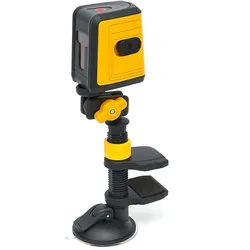 HBM Professional Rotationslaser-Nivellierset mit Klemme und Saugnapf - 7 Meter