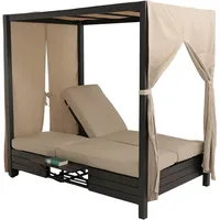 MCW MCW-O18 Lounge-Gartenliege schwarz