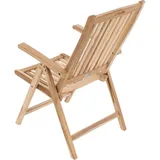 VCM Klappstuhl 56 x 75 x 110 cm braun