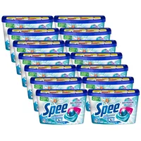 SPEE Power Caps Deo-Frische Kick 14x 18 WL (252 Waschladungen), Vordosiertes Vollwaschmittel Mit 4 + 1 Formel, Bekämpft Alltagsgerüche für 24 h, für Temperaturen Von 20° - 95° C