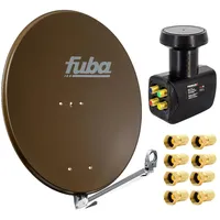 PremiumX Fuba DAL 800 B Satellitenantenne Alu Braun 80cm