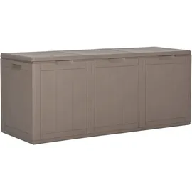 vidaXL Garten-Aufbewahrungsbox 270 L Braun PP Rattan