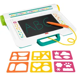 Fisher-Price Lern- und Zeichenbrett, Schreiben und Zeichnen ohne Verwischen Tablet mit LCD-Bildschirm für Kinder