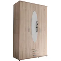 SchlafKONTOR Drehtürenschrank Paul 120 x 195 x 55 cm eiche