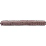 vidaXL Palettenkissen Baumwolle 120×40×7 cm Taupe