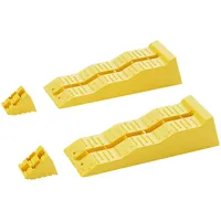 Wiltec Stufenkeile Paar 40/70/100mm Stopper, Auffahrkeile Ausgleichskeile Camper
