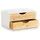 KESPER Organizer 27 x 16 x 14 cm 2-tlg. Weiß/Natur