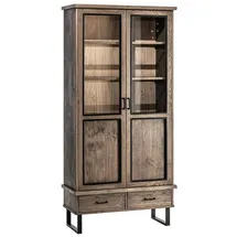 JVmoebel Vitrine 43 x 210 x 102 cm Braun