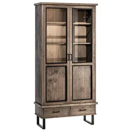 JVmoebel Vitrine 43 x 210 x 102 cm Braun