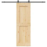 vidaXL Narvik rechts 70 x 210 cm Natürlich/Schwarz