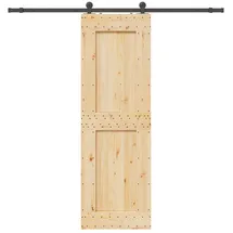 vidaXL Narvik rechts 70 x 210 cm Natürlich/Schwarz