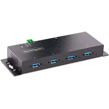 Startech StarTech.com 4-Port USB 3.0 Hub mit 5 Gbit/s - 4 - Industrie USB Hub/Ladestation, Heavy Duty - USB Mehrfachstecker/Splitter (5G4AINDNP-USB-A-HUB) USB-Hubs