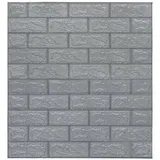 vidaXL 3D Tapete Ziegelstein Selbstklebend 40 Stk. Anthrazit
