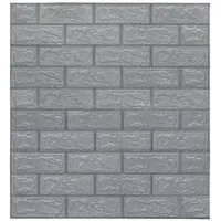 vidaXL 3D Tapete Ziegelstein Selbstklebend 40 Stk. Anthrazit