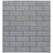 vidaXL 3D Tapete Ziegelstein Selbstklebend 40 Stk. Anthrazit