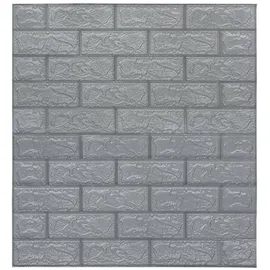 vidaXL 3D Tapete Ziegelstein Selbstklebend 40 Stk. Anthrazit