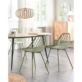 Beliani Esszimmerstuhl 2er Set CANTON II