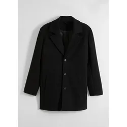 bonprix Kurzmantel mit Woll-Anteil, schwarz, 50