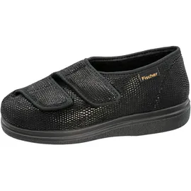 Fischer Markenschuh Fischer Unisex Ortho Flache Hausschuhe, Schwarz (schwarz 222), 38