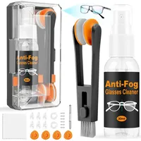 Brillen Reinigen Brillenreiniger Spray - Anti Beschlag Spray mit Brillenputztücher und Nasenpads Brille, Antibeschlagspray Brille 30ml, Glasses Cleaner für Brillen Sunglasses Brille Sonnenbrillen
