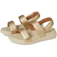 FitFlop Damen F-Mode Go Adjustable Flatform Back-Strap Sandale, Platin,