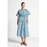 richroyal Midikleid Blau Liberty Print 40