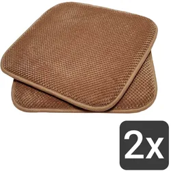 Komfortable & praktische Gel-Kissen 40x40 - Stuhlkissen mit modernem Memory-Schaumstoff - gepolsterte Sitzkissen Out- und Indoor Gartenkissen  Stuhlauflage rutschfest
